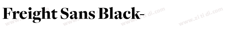 Freight Sans Black字体转换
